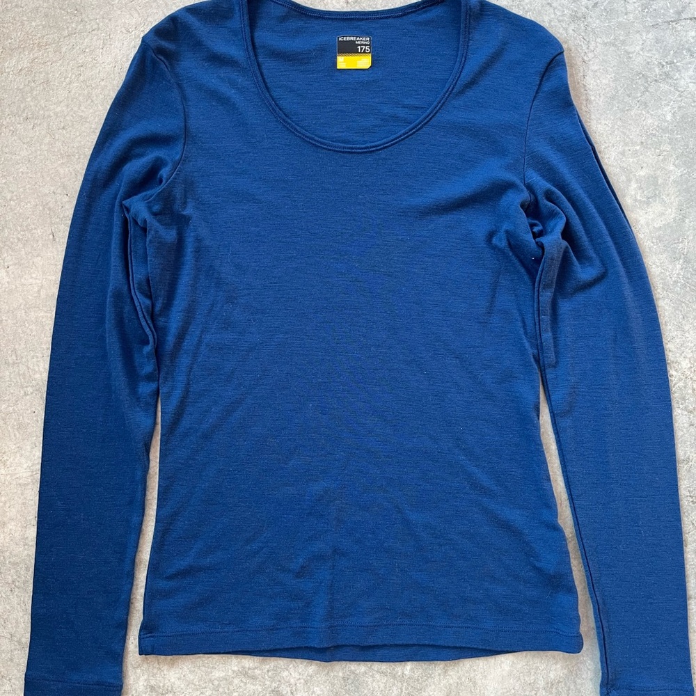 Icebreaker 175 Merino Wool Base Layer Long Sleeve Top Medium